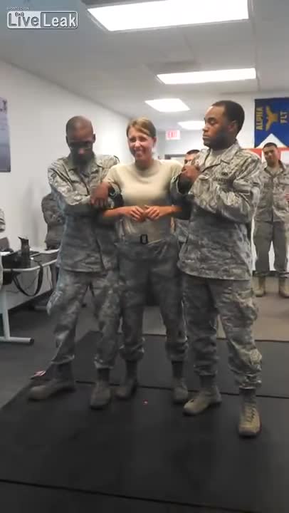 Never Ever TAZE a Military Girl!!!