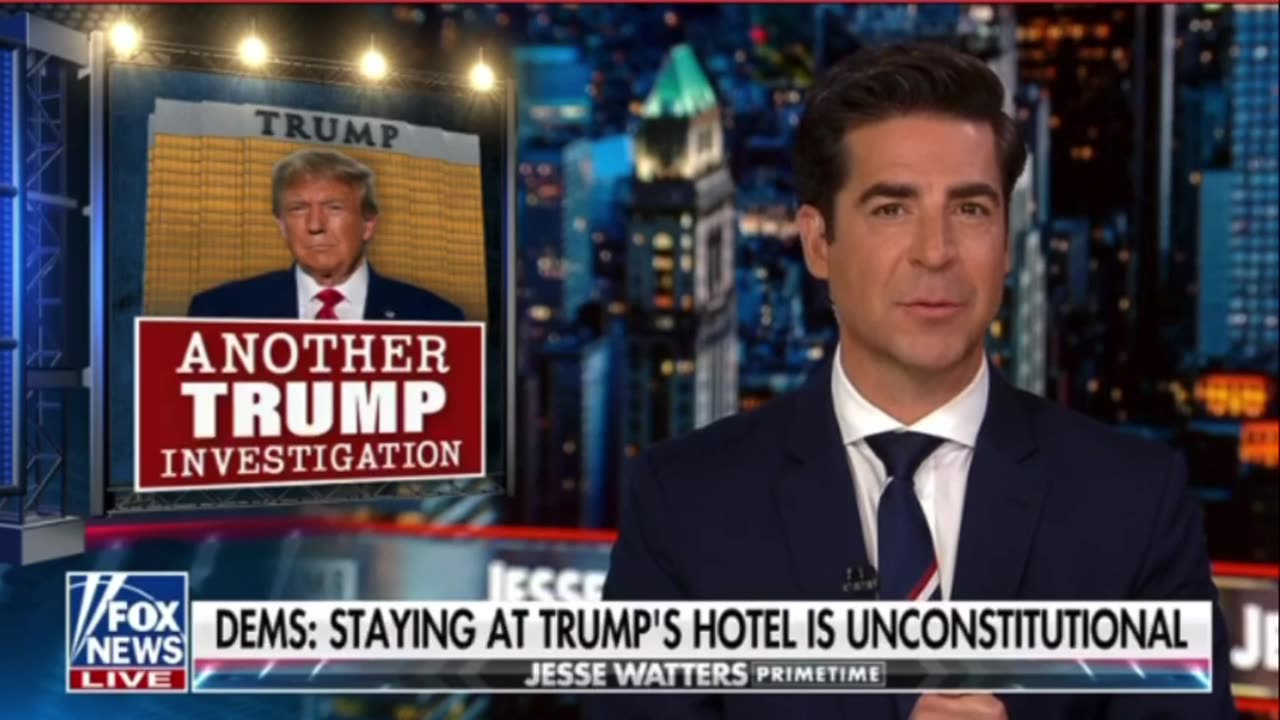 Dems- staying at Trump’s hotels is unconstitutional- #BidenCrimeFamily