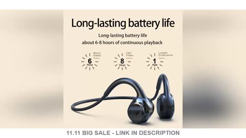 For Xiaomi Huawei Apple Wireless Earphone Bone Conduction Bluetooth Stereo Waterproof Earphone Audio