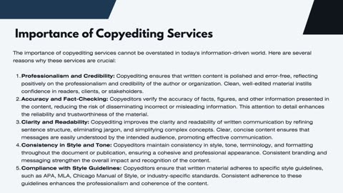 Copyediting Services: Ensuring Clear, Correct and Engaging Content