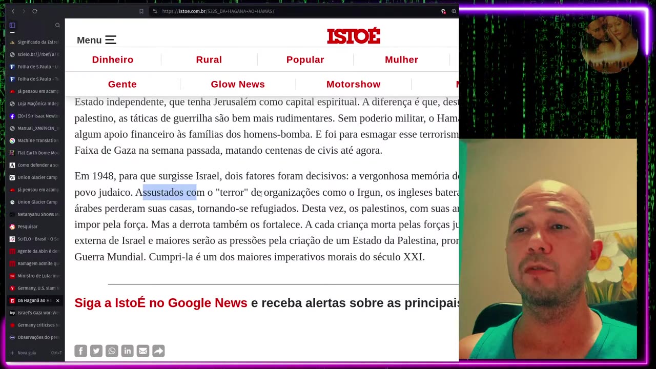 Canal Cidade dos Anjos - IJ_khfeO2pM - israel Ele EXCLUIU GAZA do Mapa ANTES do Conflito