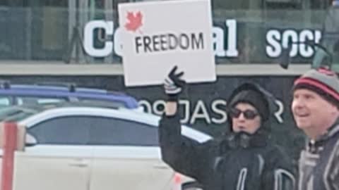 Freedom Convoy Edmonton Feb 12, 2022