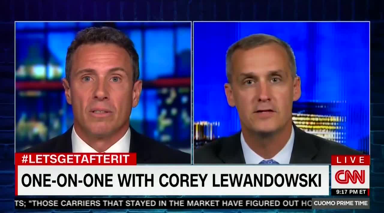 Chris Cuomo and Corey Lewandowski butt heads over collusion