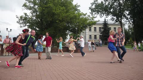 Beautiful girls and boys dance video