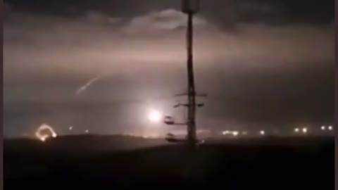 Rocket launched by terrorists that misfired