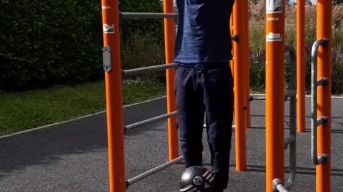 Bar Skills with a Soccer Ball