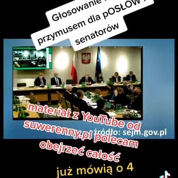 głosowanie przeciwko szczepieniom dla pOSŁÓW i senatorów
