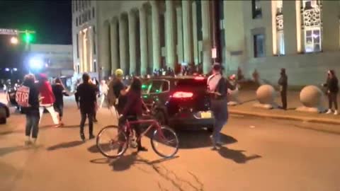 Buffalo: protester struck by vehicle