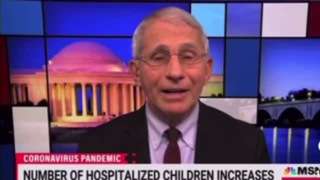 Dr. Fauci re: Covid hospitalizations in children