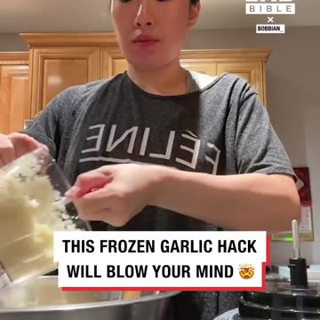 Frozen garlic hack