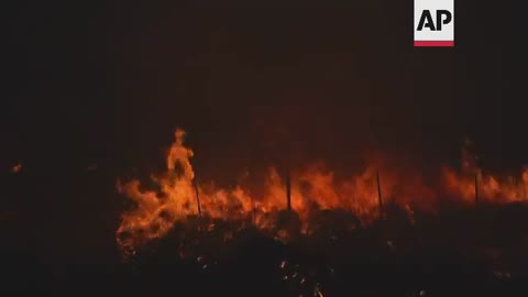 Wildfires rage through large areas in Argentina