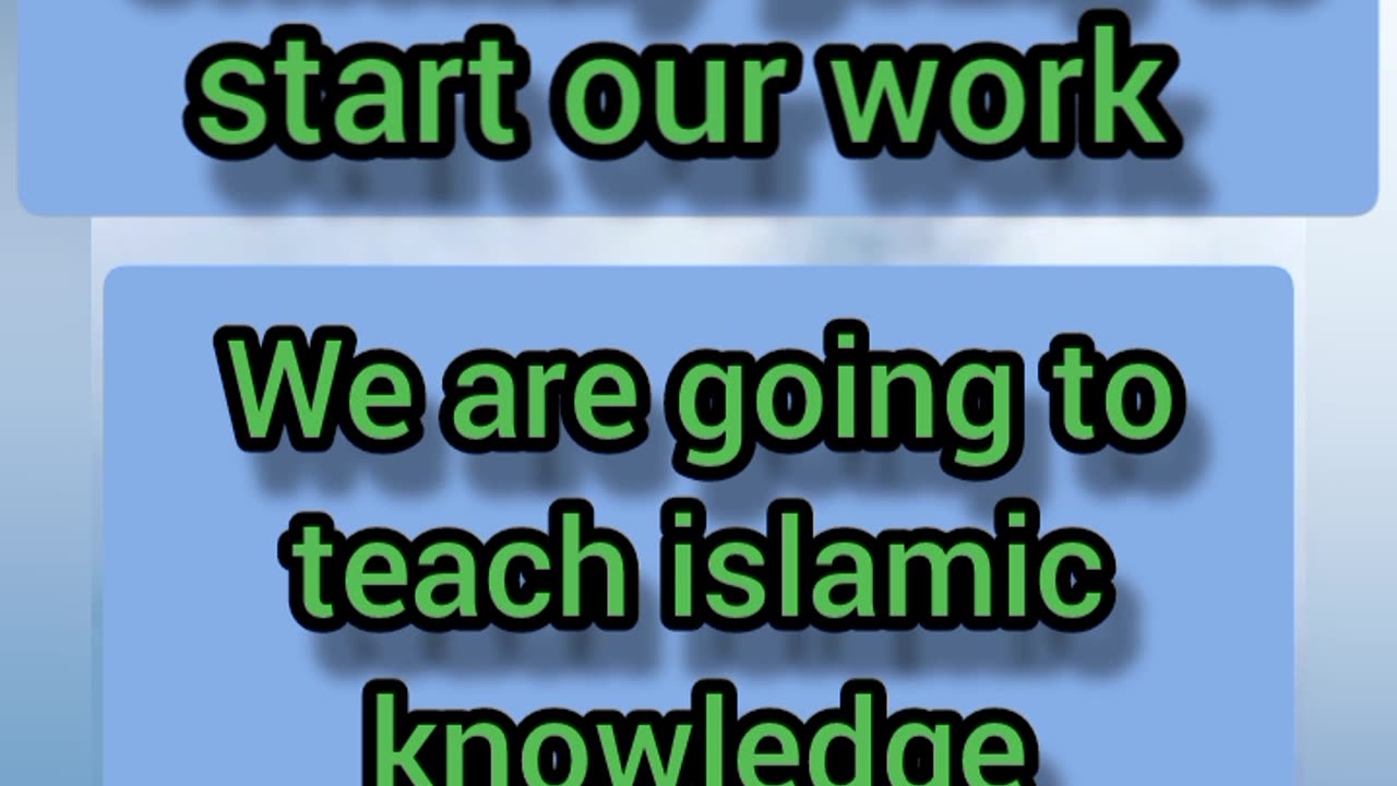 Teaching of islamic knowledge