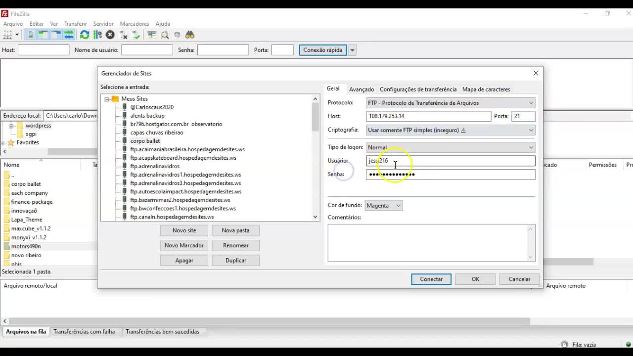 Acessando FTP FileZilla Como Instalar e Configurar - Ositecerto.com