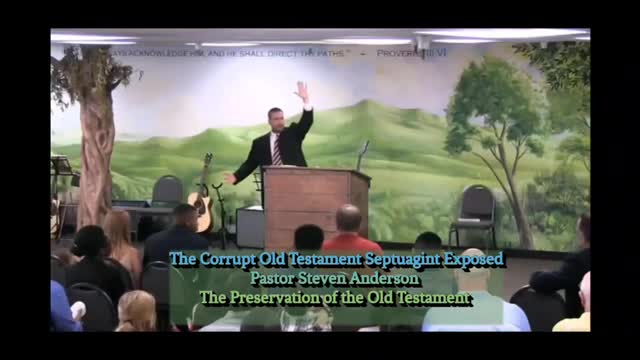 The Corrupt Old Testament Septuagint Exposed | Ptr Steven Anderson FWBC