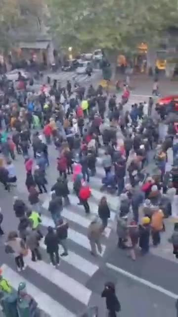 The streets of Trieste packed to the rafters against covid mandates and passports.