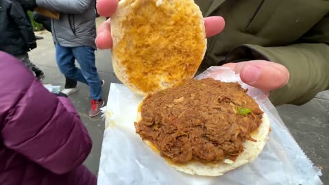 $100 NYC Street Food Challenge!! Say Goodbye To Your Money!!