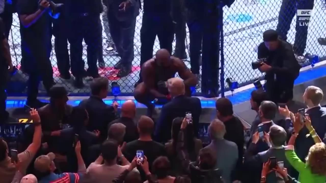 Jon Jones gave President Trump his belt