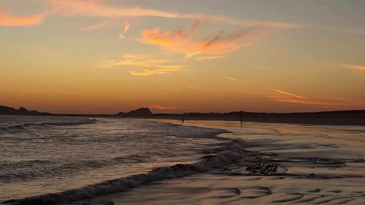 Sunset in beach