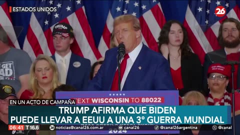 Donald Trump afirma que Biden puede llevar a EEUU a una TERCERA GUERRA MUNDIAL