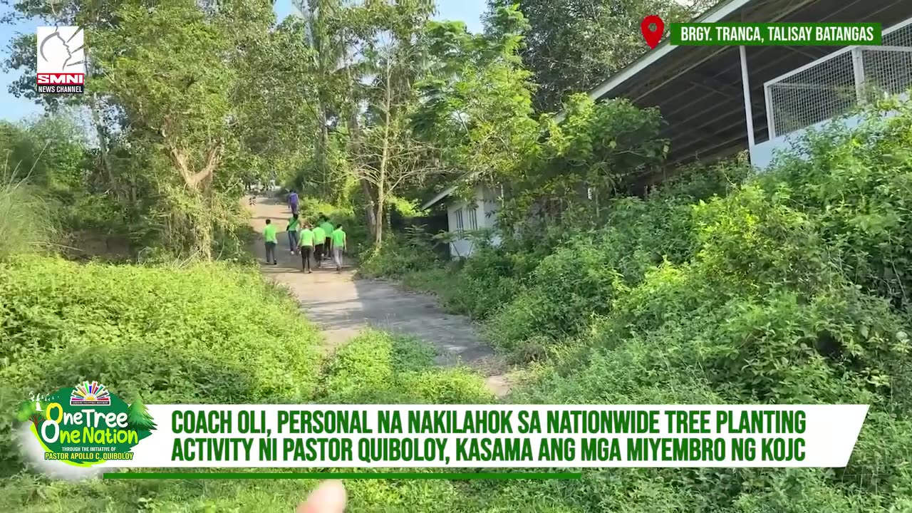 Coach Oli, personal na nakilahok sa nationwide tree planting activity ni Pastor Quiboloy