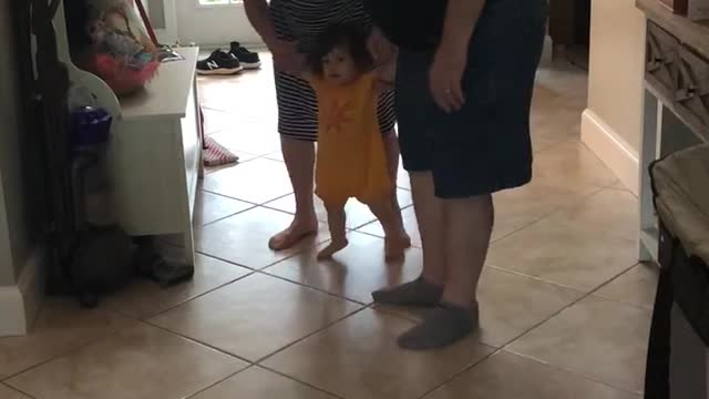 Walking down the hall