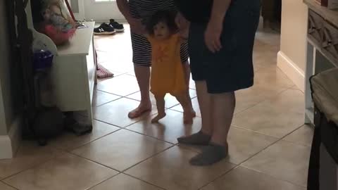 Walking down the hall