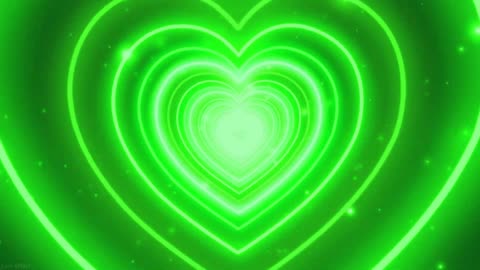 517. Heart Green Screen 💚Night Love Tunnel Decoration