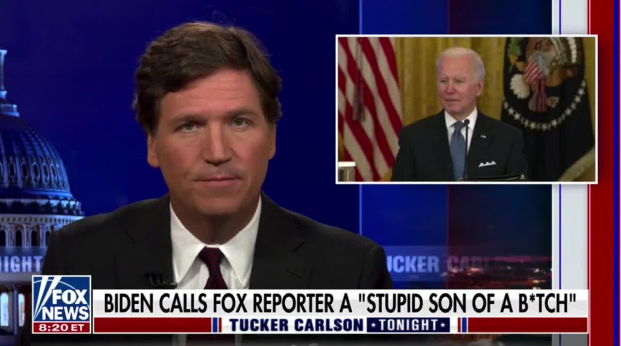 Tucker TRASHES "Nasty Old Man" Biden For Vulgar Comment