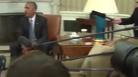 Obama. Disingenuous. 3 weeks prior his fbi launched an unfounded investigation.