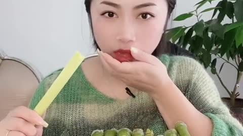 Food asmr bamboo mukbang