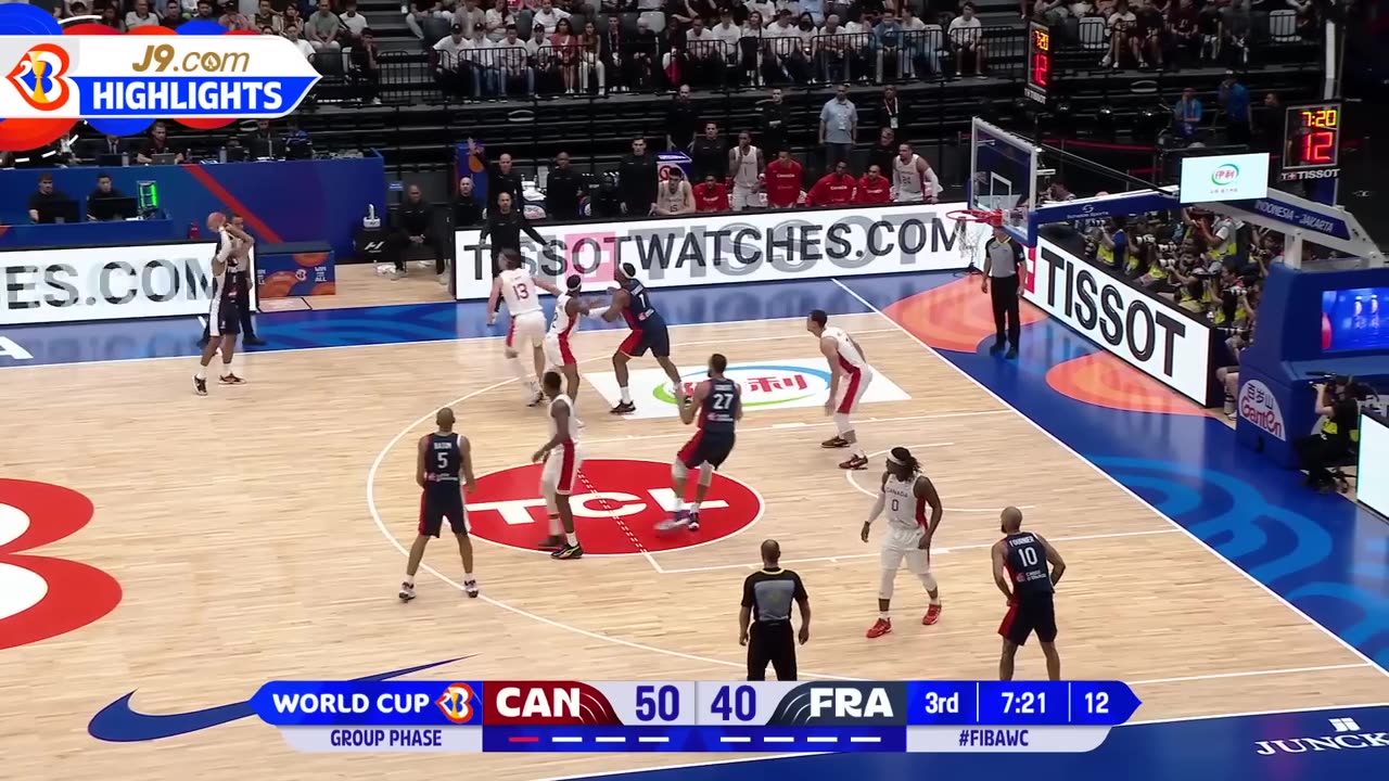 Canada 🇨🇦 vs France 🇫🇷 | J9 Highlights | FIBA Basketball World Cup 2023