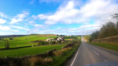 Car Driving On Beautiful Road, With Amazing Landscape Of Mountains.