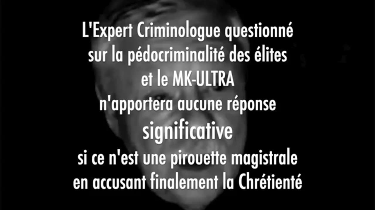 MK-ULTRA Psycho Pédo-satanisme Le Criminologue Xavier Raufer manque visiblement de formation !