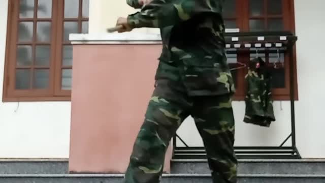 Martial Weapon Practice Leads to Bruised Eye and Ego