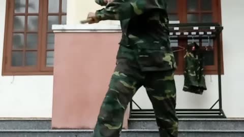 Martial Weapon Practice Leads to Bruised Eye and Ego