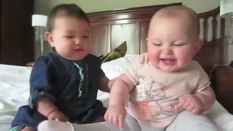 Cute Babies Playing