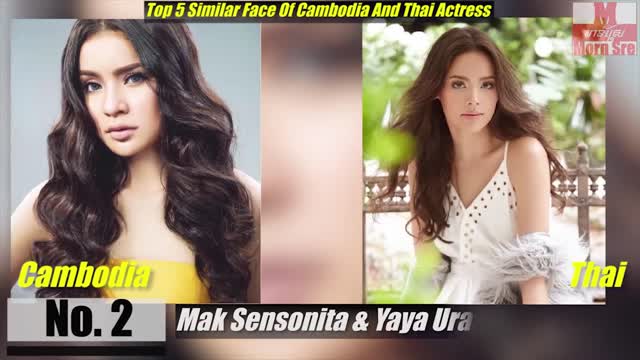 Top 5 Similar Face Of Cambodia And Thai Actress