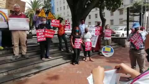 Silent protest held in Cape Town over exploratory drilling in Okavango Basin