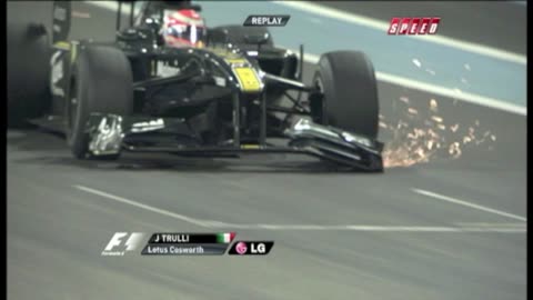 F1 Abu Dhabi Crashes and Mishaps 2010