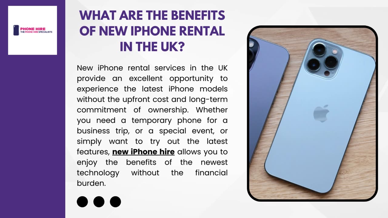 What are the Benefits of New iPhone Rental in the UK?