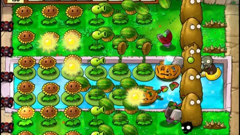 Plants vs Zombies Supervivencia 03 Piscina