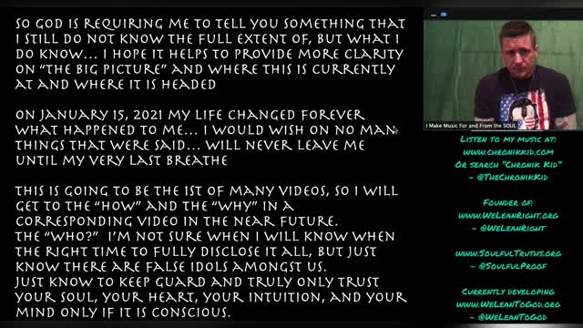 Something Happened to Me… The Military is in Control… GOD WINS!
