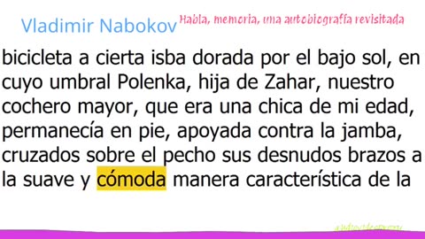 Vladimir Nabokov - Habla, memoria, una autobiografía revisitada 2/3