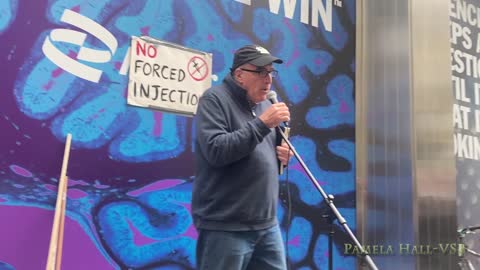 Pfizer Frontline Heroes Protest : John Gilmore (Children's Health Defense NY)