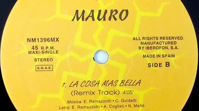 Mauro - La Cosa Mas Bella