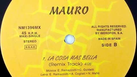 Mauro - La Cosa Mas Bella