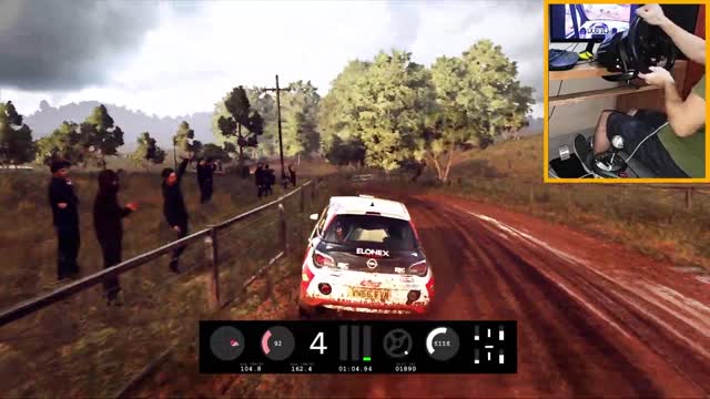 DIRT RALLY 2.0 | THRUSTMASTER T300 RS GT + TH8A GAMEPLAY | OPEL ADAM R2 4K