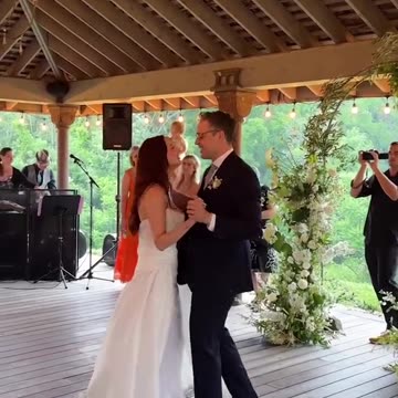 Eva Amurri and her husband Ian Hock dance at their wedding