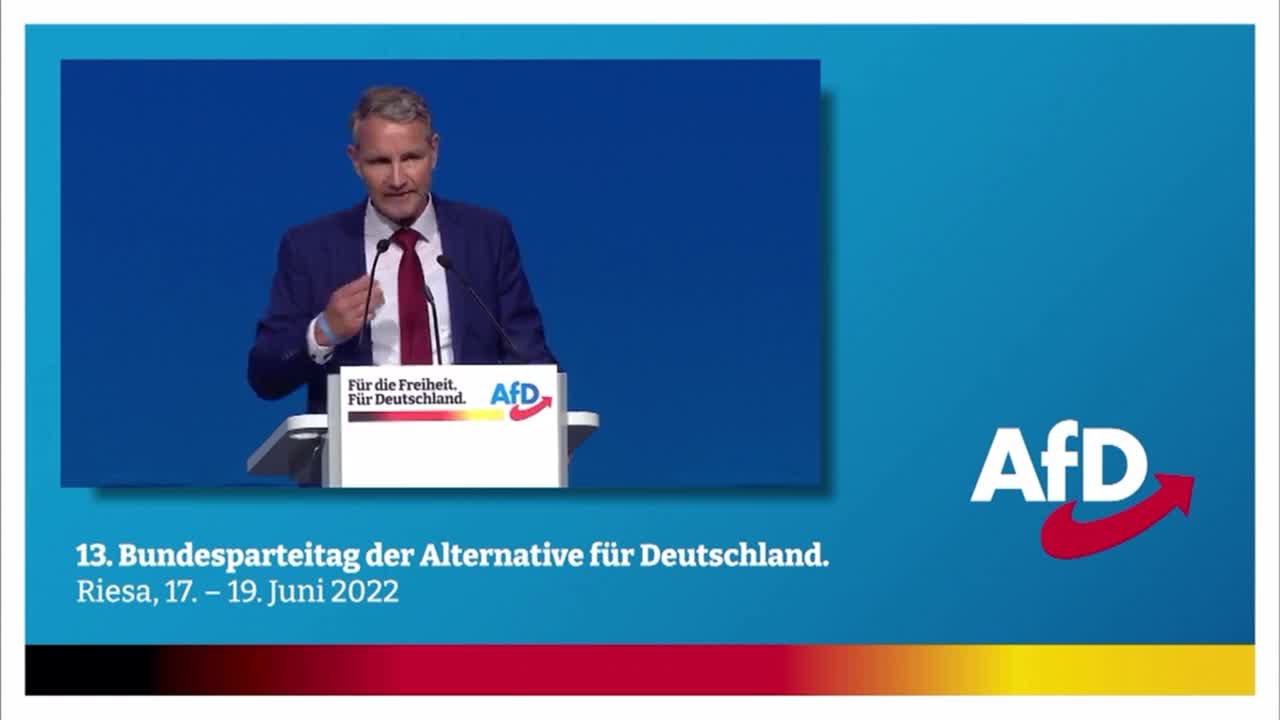Björn Höcke - 13. Bundesparteitag der Alternative für Deutschland in Riesa am 17.-19. Juni 2022