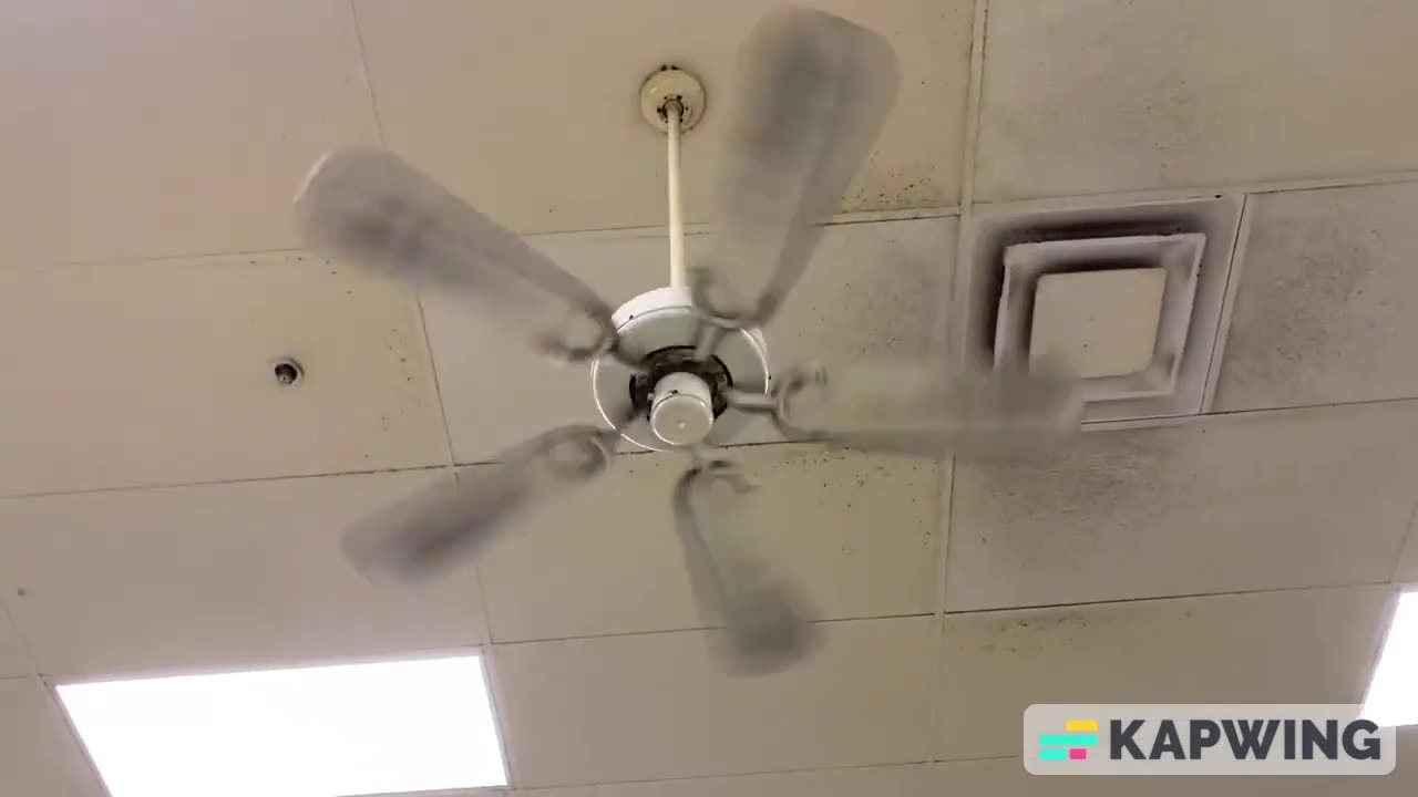 Three Banvill Ceiling fans at a Walmart Subway